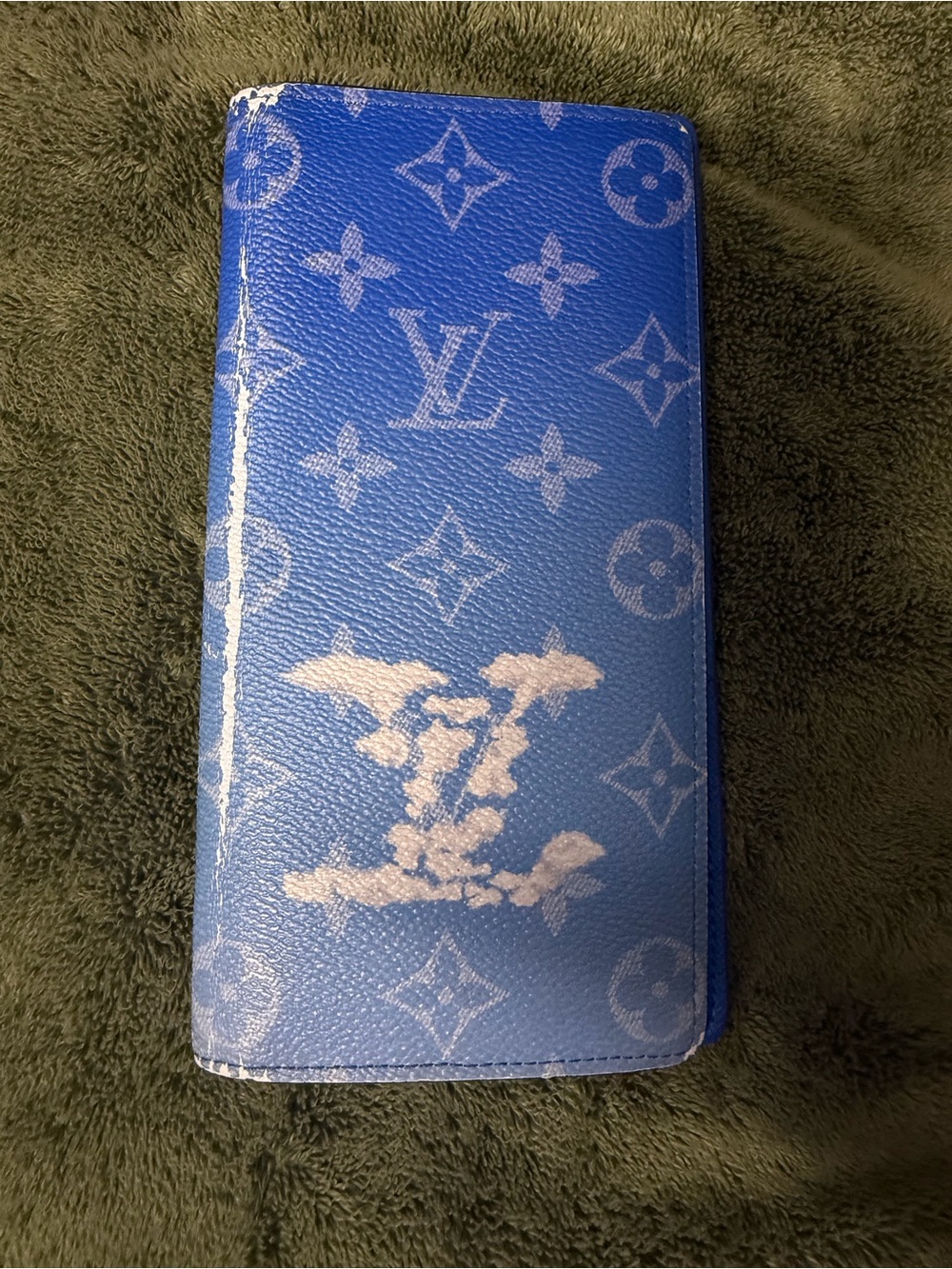 Louis Vuitton Blue Monogram Long Phone Wallet Case